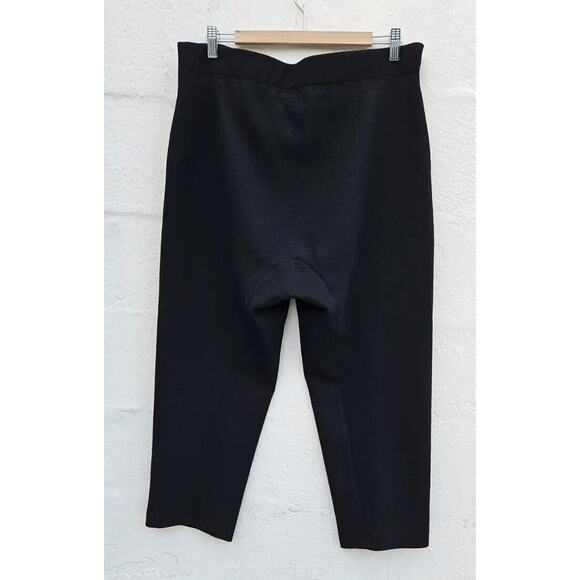 Rosetta Getty Womens Pants 8 Black Capri Pull On Straight Leg Elastic Waist - Picture 2 of 11